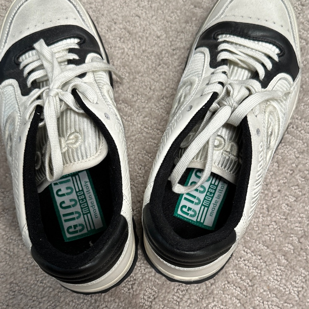 Gucci White and Black Sneakers - Picture 6 of 7